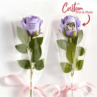 Custom Photo &amp; Text Rose (Multiple Colors Available) – Personalized Valentine's &amp; Mother's Day Gift