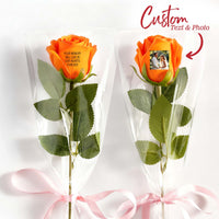 Custom Photo &amp; Text Rose (Multiple Colors Available) – Personalized Valentine's &amp; Mother's Day Gift
