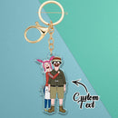 Personalized Cartoon Style Photo Keychain | Single-Sided Acrylic | Fun Gift for a Lover or Friend