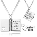 Personalized My Little Star Mini Book Necklace | Emotional Letter to Your Daughter | Loving Gift