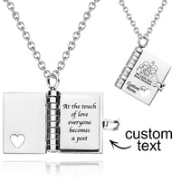 Personalized My Little Star Mini Book Necklace | Emotional Letter to Your Daughter | Loving Gift