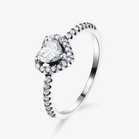 Eternal Heart Promise Ring – Symbol of Endless Love 925 Sterling Silver | Valentine's Day Gift