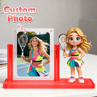 Custom 1 Person 3D Mini Figure with Photo Personalized Toy Figure from Your Photo Birthday Gift (Production Time: 10-15 Business Days)