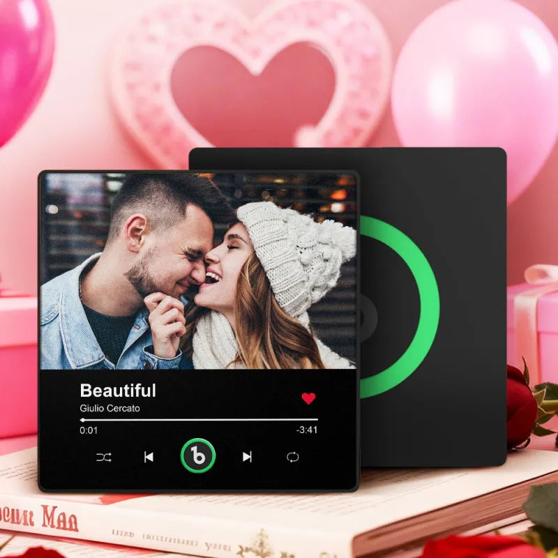 FridgeBeats Çerçeveli Müzikli Magnet – Kişiye Özel Fotoğraf ile Buzdolabı Hediye Magneti