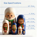 Personalized Cartoon Matryoshka Doll Set | Portrait Nesting Doll Family Gift Designed from a Photo