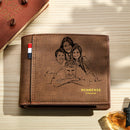Personalized Photo & Text Men's Wallet – Elegant, Meaningful Gift