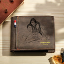 Personalized Photo & Text Men's Wallet – Elegant, Meaningful Gift