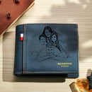 Personalized Photo & Text Men's Wallet – Elegant, Meaningful Gift