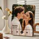 Personalized Music Playing Photo Frame | Plays Music Without a Phone Connection | Wooden Design Gift