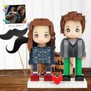 Duddu-Style Custom Brick Figure – Valentine's Day & Special Occasion Gift