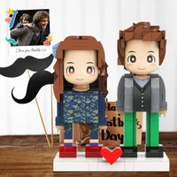 Duddu-Style Custom Brick Figure – Valentine's Day & Special Occasion Gift