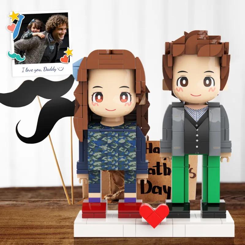 Duddu-Style Custom Brick Figure – Valentine's Day & Special Occasion Gift