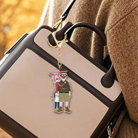 Personalized Cartoon Style Photo Keychain | Single-Sided Acrylic | Fun Gift for a Lover or Friend