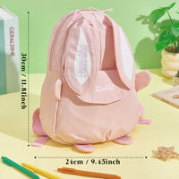 Personalized Name-Embroidered Mini Bunny Backpack – Kids' Gift