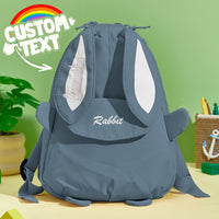 Personalized Name-Embroidered Mini Bunny Backpack – Kids' Gift