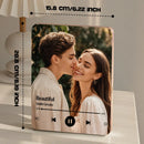 Personalized Music Playing Photo Frame | Plays Music Without a Phone Connection | Wooden Design Gift