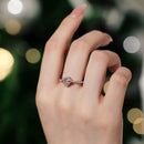 Heart &amp; Bow 925 Sterling Silver Ring – Romantic Gift with Zircon Details | Valentine's Day