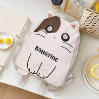 Personalized Embroidered Name Plush Animal Kids Backpack
