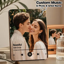 Personalized Music Playing Photo Frame | Plays Music Without a Phone Connection | Wooden Design Gift