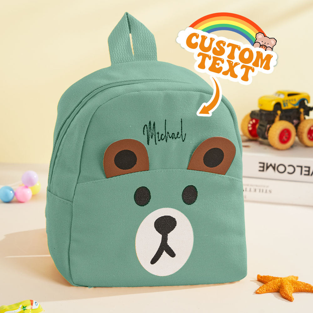 Custom Name-Embroidered Mini Teddy Bear Backpack