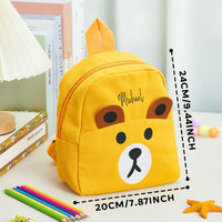 Custom Name-Embroidered Mini Teddy Bear Backpack