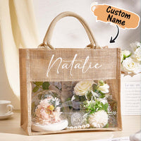 Custom Monogram Tote Bag – Bridesmaid Proposal & Wedding Day Gift