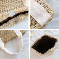 Custom Straw Beach Bag – Bridal Shower & Summer Gift