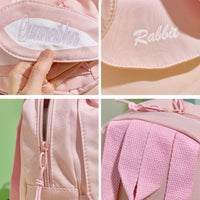 Personalized Name-Embroidered Mini Bunny Backpack – Kids' Gift