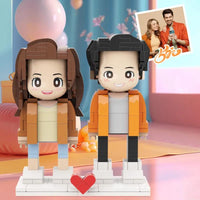 Duddu-Style Custom Brick Figure – Valentine's Day & Special Occasion Gift