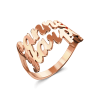 Kişiye Özel Çift İsimli Yüzük – 925 Ayar Gümüş