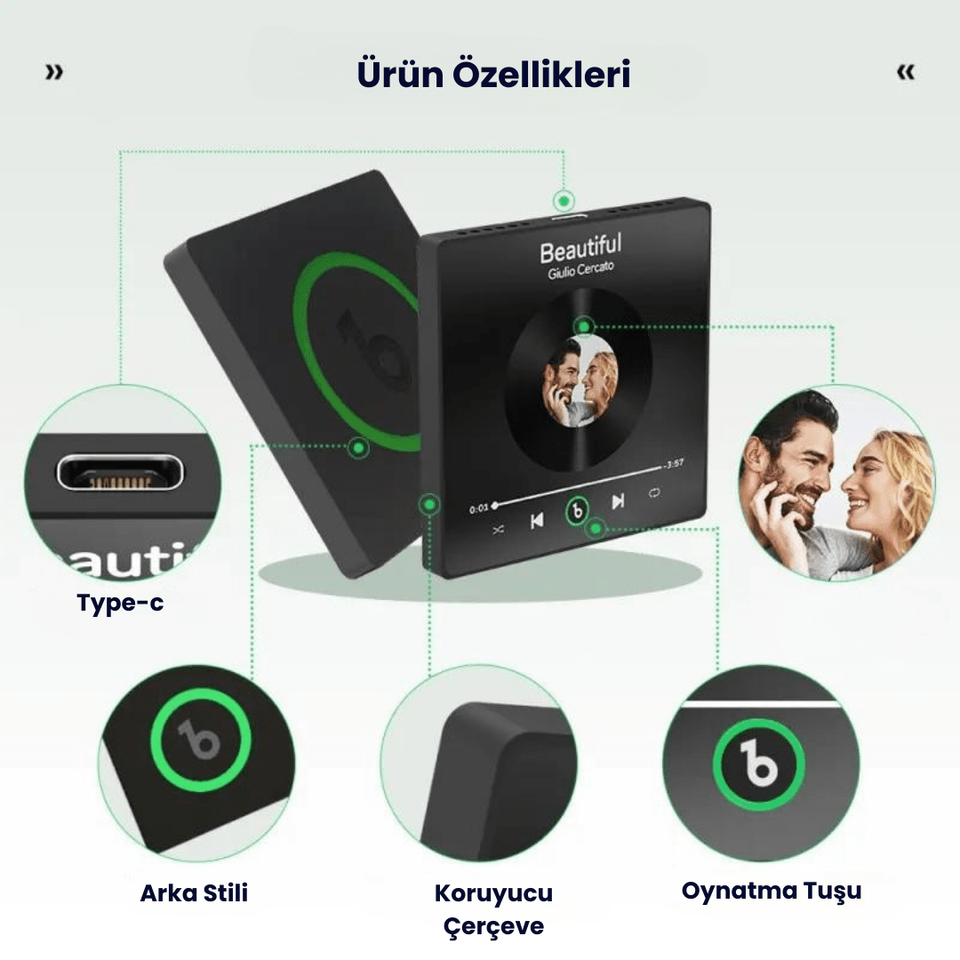 FridgeBeats Aşk - Kişiye Özel Müzikli Magnet