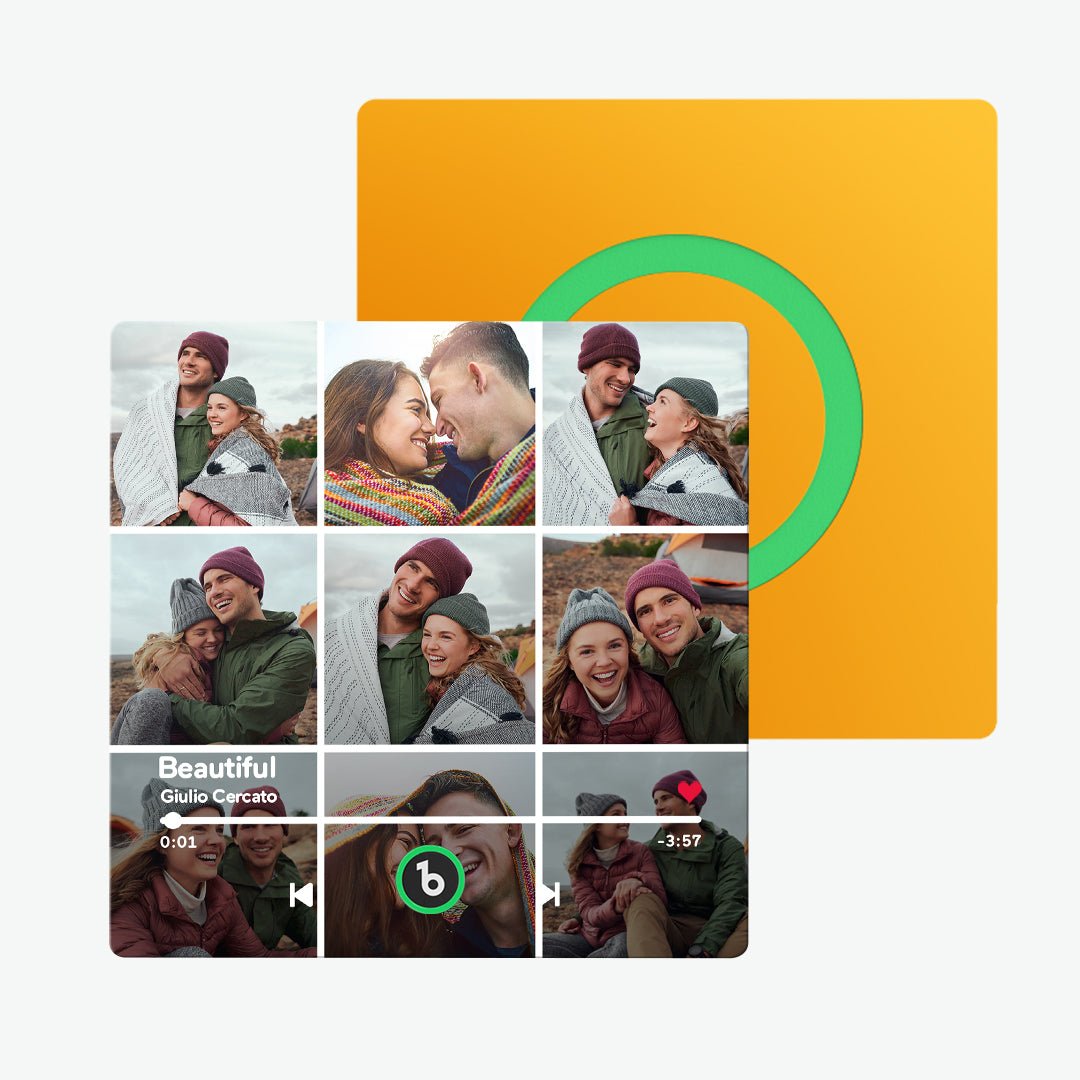 FridgeBeats Çerçevesiz - Kişiye Özel Müzikli Magnet - OnlineBazaar