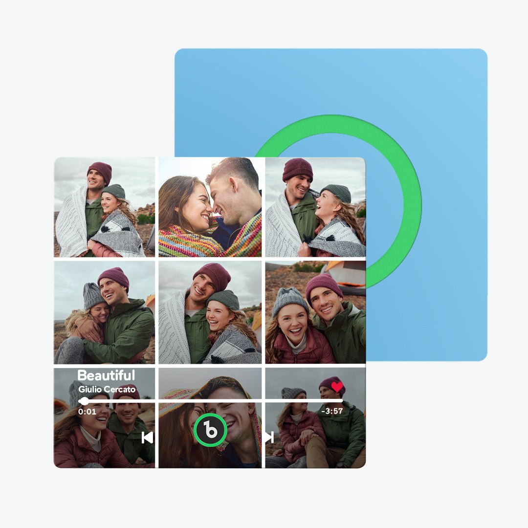 FridgeBeats Çerçevesiz - Kişiye Özel Müzikli Magnet - OnlineBazaar