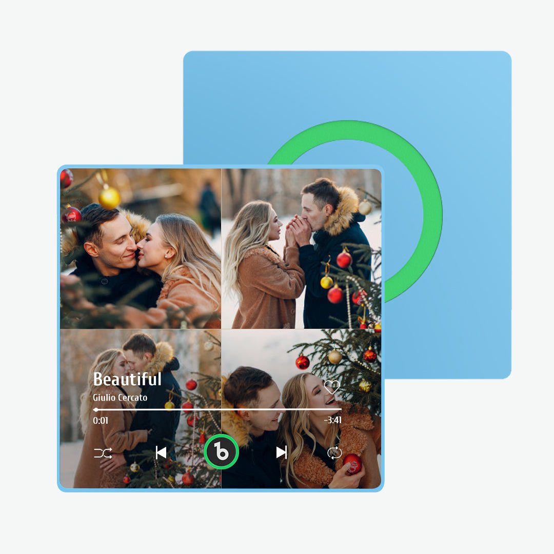 FridgeBeats F4 Çerçeveli - Kişiye Özel Müzikli Buzdolabı Magneti - OnlineBazaar