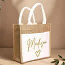 Personalized Jute Bag with Pocket – Reusable Beach & Travel Accessory - OnlineBazaar