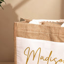 Personalized Jute Bag with Pocket – Reusable Beach & Travel Accessory - OnlineBazaar
