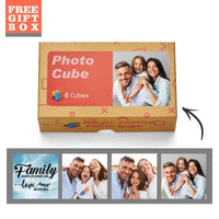 Personalized Photo Cube – Multi-Photo Frame, a Family Gift, "Together We Are Family" Magic Cube - OnlineBazaar