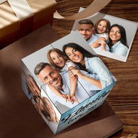 Personalized Photo Cube – Multi-Photo Frame, a Family Gift, "Together We Are Family" Magic Cube - OnlineBazaar