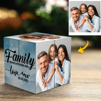Personalized Photo Cube – Multi-Photo Frame, a Family Gift, "Together We Are Family" Magic Cube - OnlineBazaar