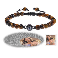 Kişiselleştirilmiş Fotoğraf Projeksiyon Bilekliği - Seni Seviyorum 100 Dilde - Erkek Bilekliği - OnlineBazaar