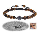 Kişiselleştirilmiş Fotoğraf Projeksiyon Bilekliği - Seni Seviyorum 100 Dilde - Erkek Bilekliği - OnlineBazaar