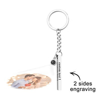 Kişiselleştirilmiş Fotoğraf Projeksiyonlu Anahtarlık - Ona Özel Hediye - OnlineBazaar