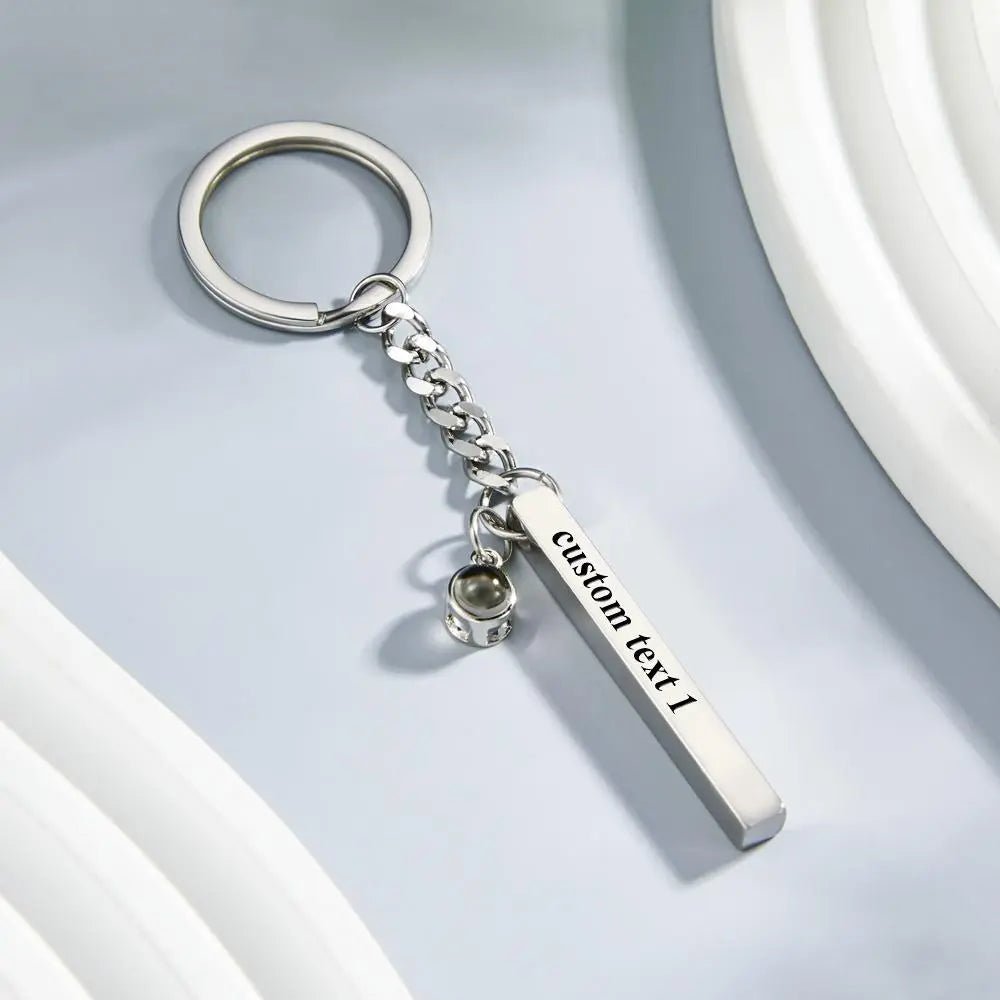 Kişiselleştirilmiş Fotoğraf Projeksiyonlu Anahtarlık - Ona Özel Hediye - OnlineBazaar