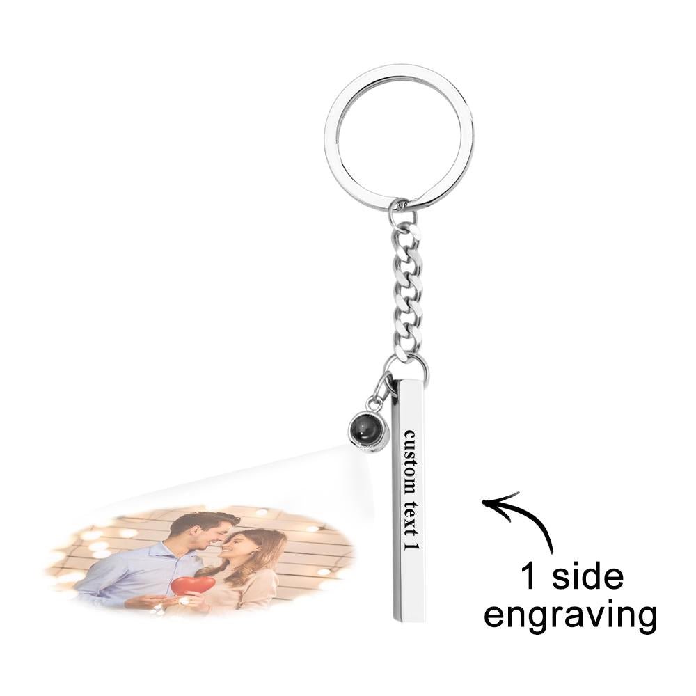 Kişiselleştirilmiş Fotoğraf Projeksiyonlu Anahtarlık - Ona Özel Hediye - OnlineBazaar