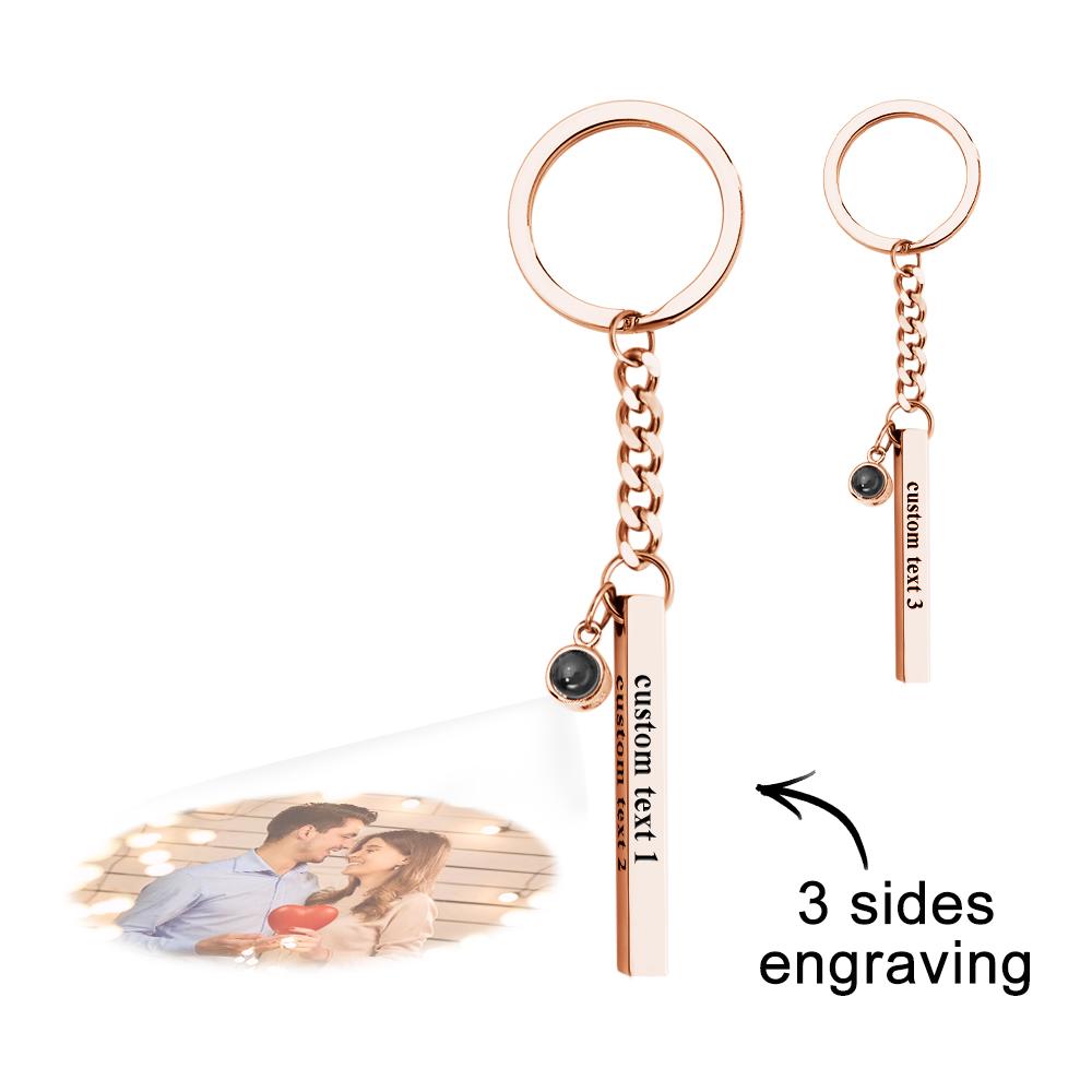 Kişiselleştirilmiş Fotoğraf Projeksiyonlu Anahtarlık - Ona Özel Hediye - OnlineBazaar