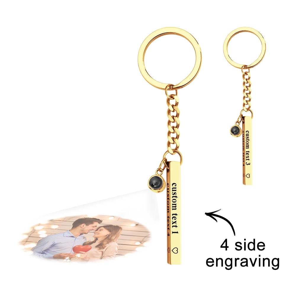 Kişiselleştirilmiş Fotoğraf Projeksiyonlu Anahtarlık - Ona Özel Hediye - OnlineBazaar