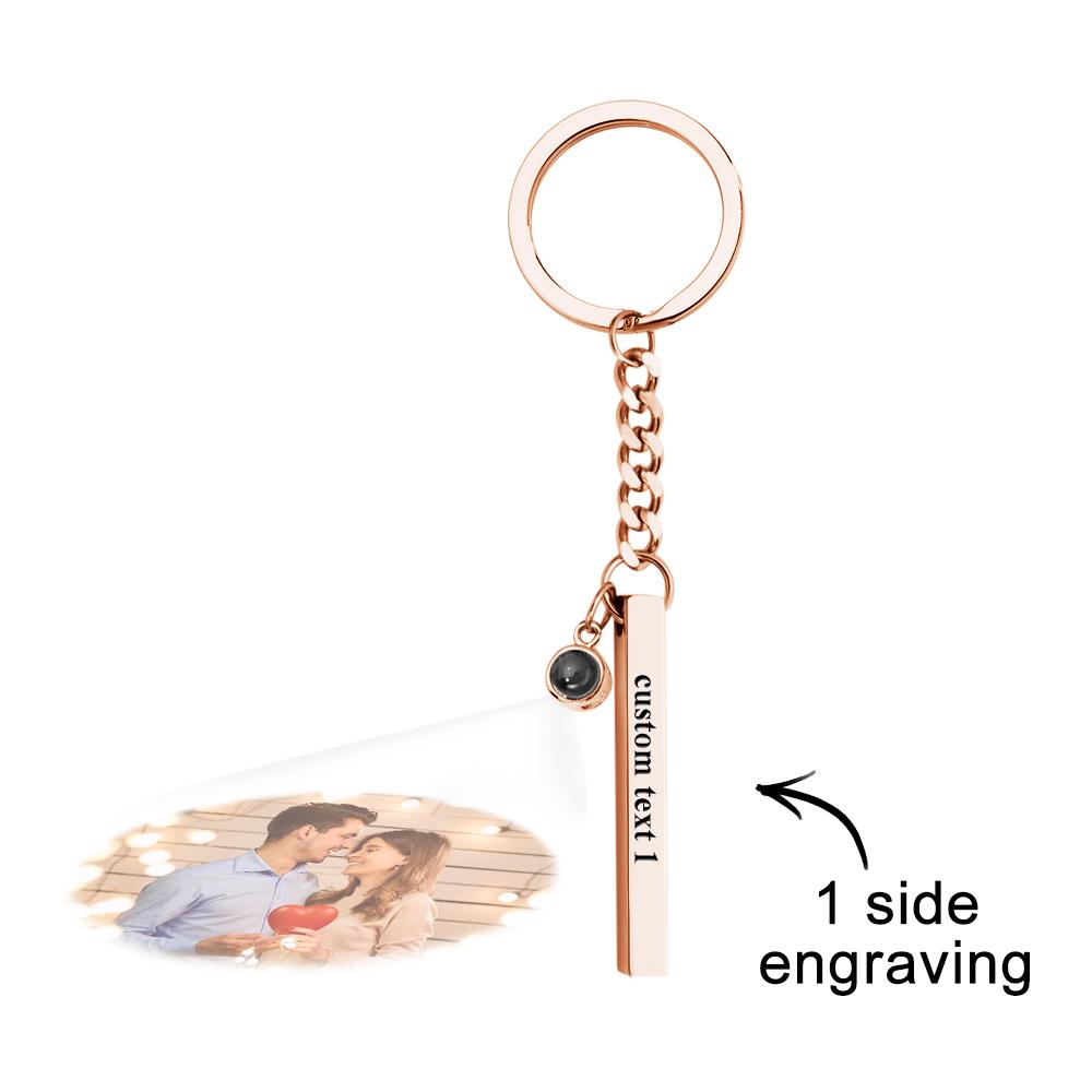 Kişiselleştirilmiş Fotoğraf Projeksiyonlu Anahtarlık - Ona Özel Hediye - OnlineBazaar