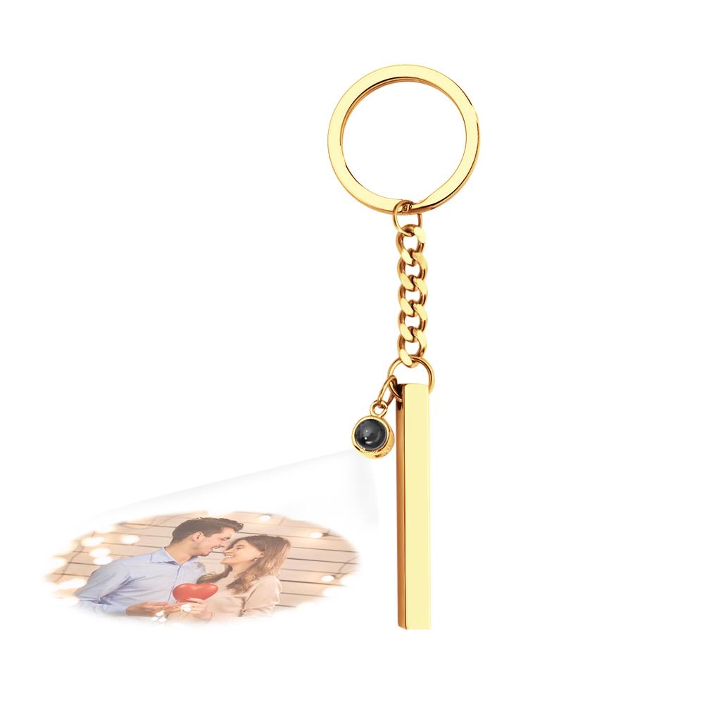 Kişiselleştirilmiş Fotoğraf Projeksiyonlu Anahtarlık  - Ona Özel Hediye