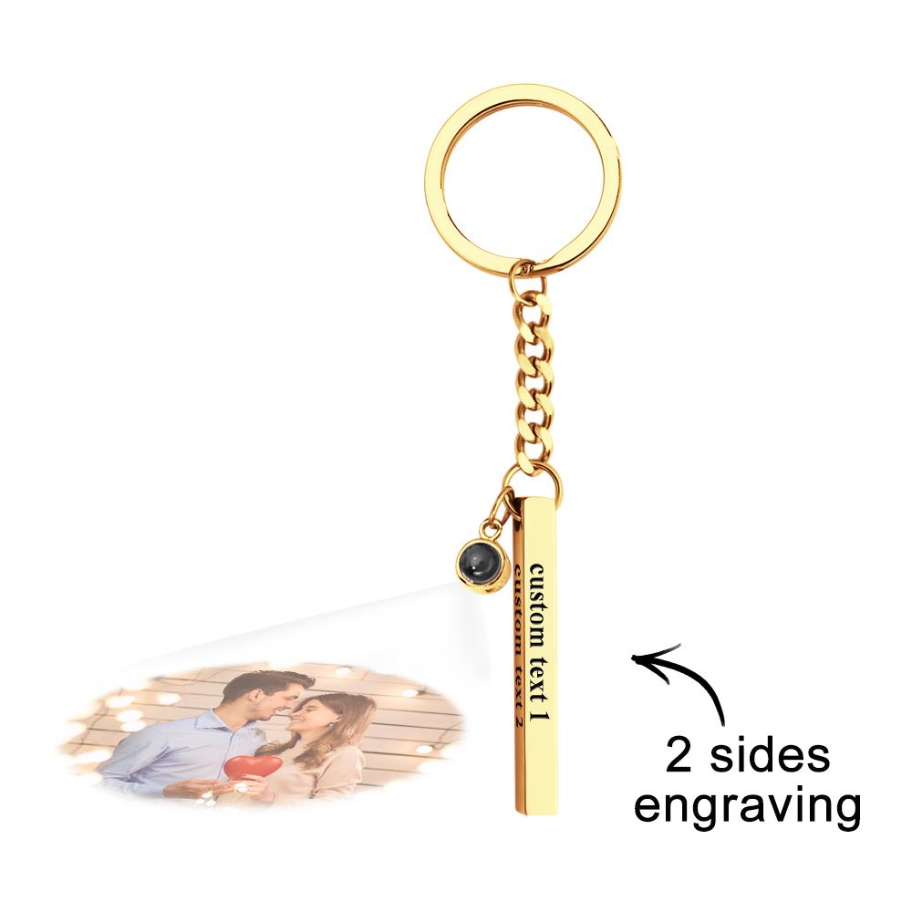 Kişiselleştirilmiş Fotoğraf Projeksiyonlu Anahtarlık - Ona Özel Hediye - OnlineBazaar