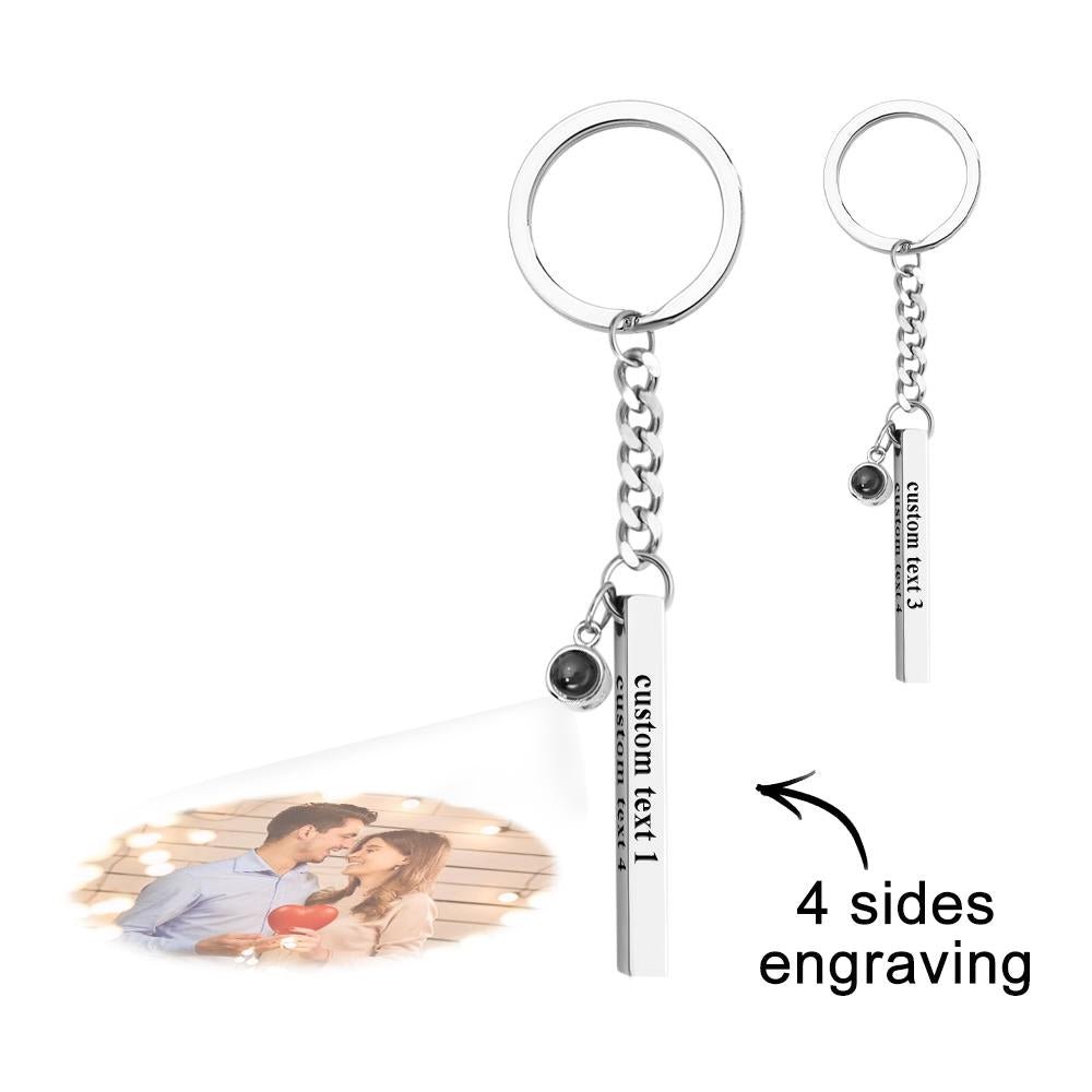 Kişiselleştirilmiş Fotoğraf Projeksiyonlu Anahtarlık - Ona Özel Hediye - OnlineBazaar
